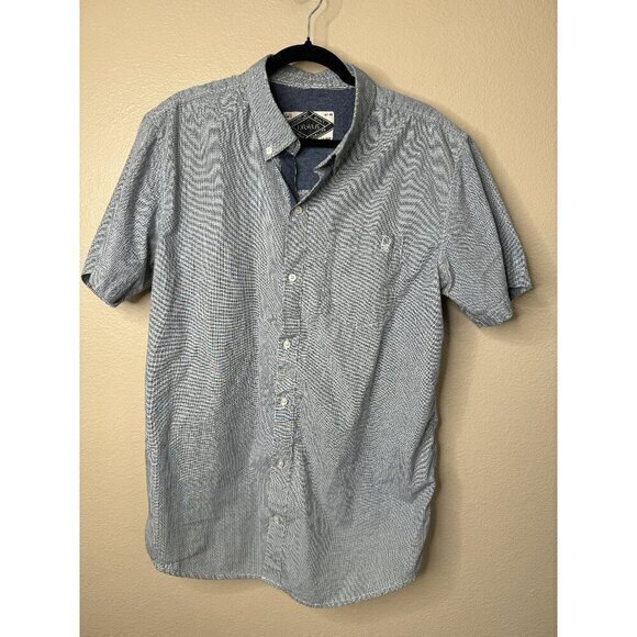 dravus Other - Dravus Men's Blue Short Sleeve Shirt, blue shirt, collared shirt, short sleeve